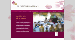 Desktop Screenshot of creations-parfums.fr