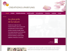 Tablet Screenshot of creations-parfums.fr